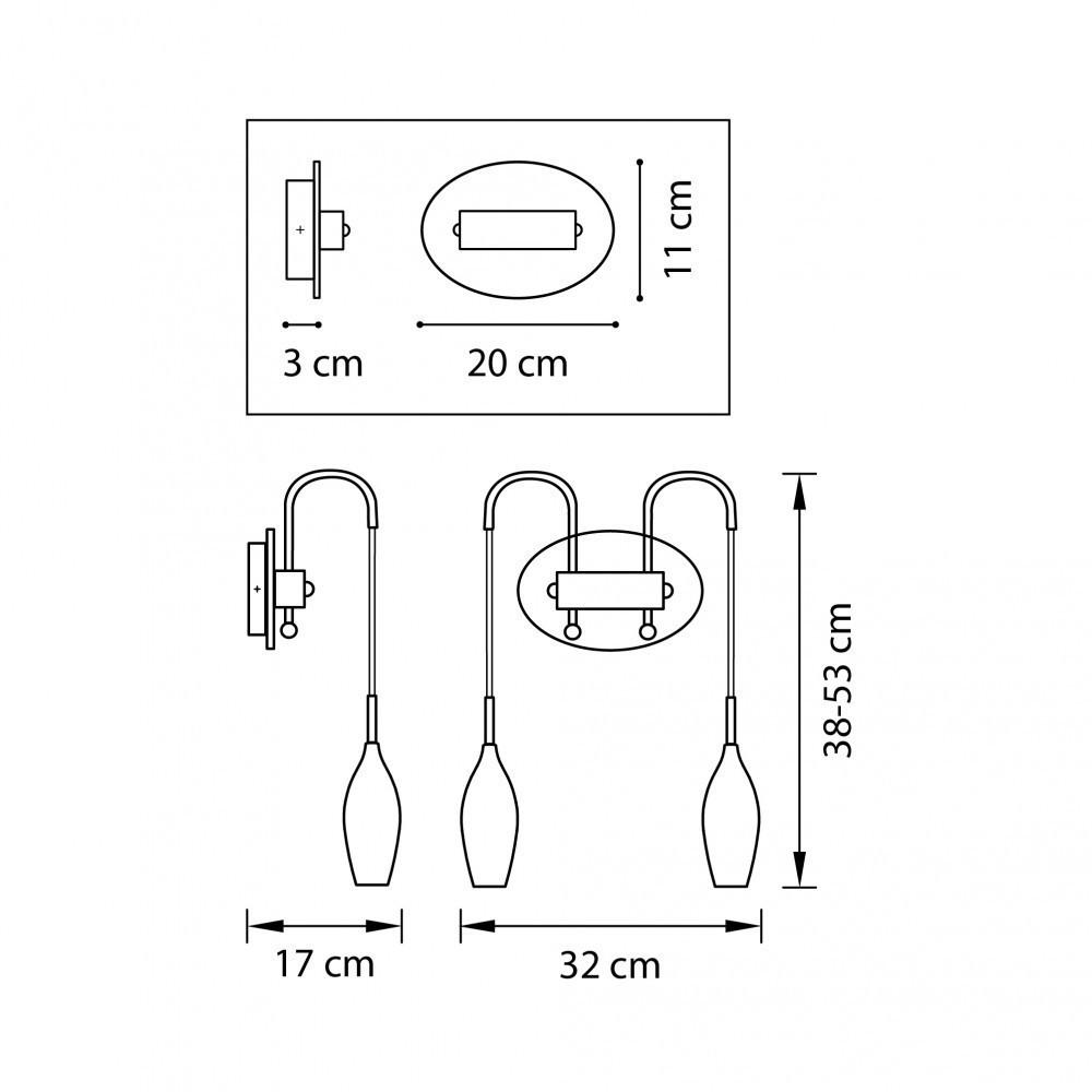 Lightstar *** (MВ2101-2W) Бра PENTOLA 2х40W E14 ХРОМ/БЕЛЫЙ (в комплекте) Lightstar *** (MВ2101-2W) Бра PENTOLA 2х40W E14 ХРОМ/БЕЛЫЙ (в комплекте)